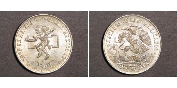 25 Peso Messico (1867 - ) Argento 