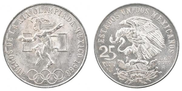 25 Peso Messico (1867 - ) Argento 