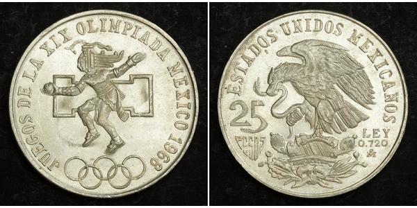 25 Peso Messico (1867 - ) Argento 