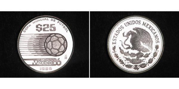 25 Peso Messico (1867 - ) Argento 