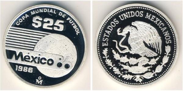 25 Peso Messico (1867 - ) Argento 