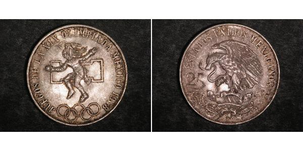 25 Peso Messico (1867 - ) Argento 