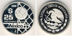 25 Peso México (1867 - ) Plata 