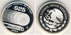 25 Peso México (1867 - ) Plata 