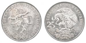 25 Peso México (1867 - ) Plata 