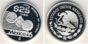 25 Peso México (1867 - ) Plata 