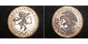 25 Peso México (1867 - ) Plata 