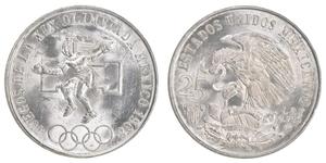 25 Peso México (1867 - ) Plata 