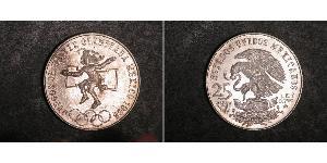 25 Peso México (1867 - ) Plata 