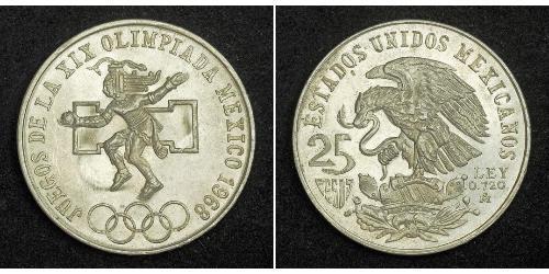 25 Peso México (1867 - ) Plata 