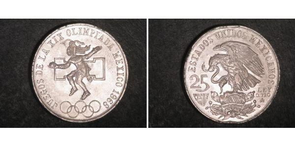 25 Peso Mexiko (1867 - ) Silber 