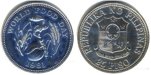 25 Peso Philippinen Silber 