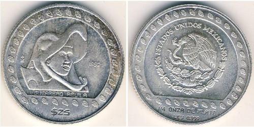 25 Peso United Mexican States (1867 - ) Silver 