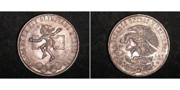 25 Peso United Mexican States (1867 - ) Silver 