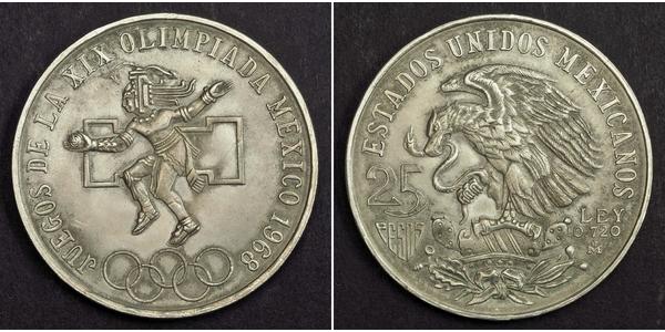 25 Peso United Mexican States (1867 - ) Silver 