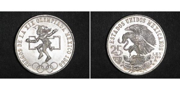 25 Peso United Mexican States (1867 - ) Silver 