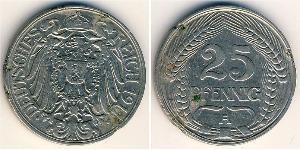 25 Pfennig 德国 銅/镍 