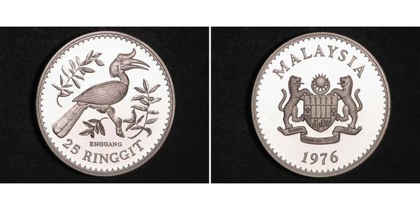 25 Ringgit 马来西亚 銀 