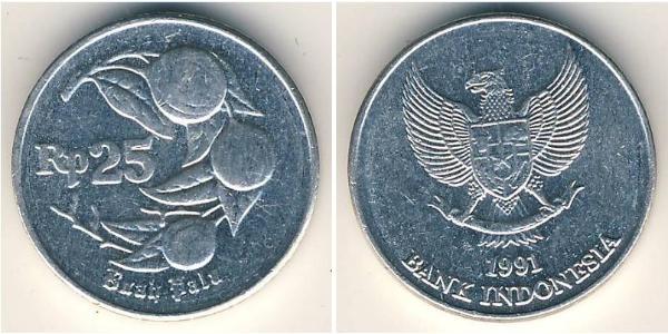 25 Roupie Indonésie Aluminium 