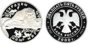 25 Rublo Rusia (1991 - ) Plata 