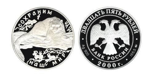 25 Rublo Rusia (1991 - ) Plata 