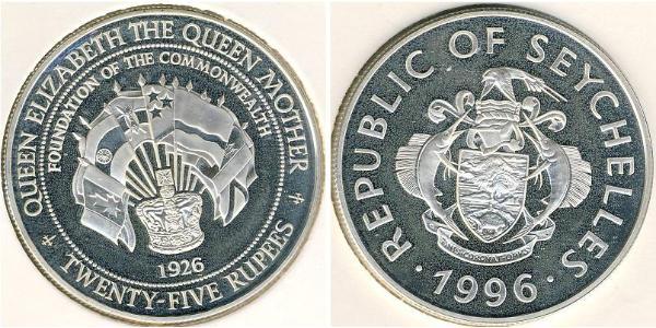 25 Rupee Seychelles Argent 