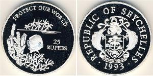 25 Rupee Seychelles Argento 