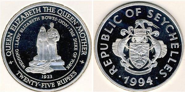 25 Rupee Seychelles Silver 