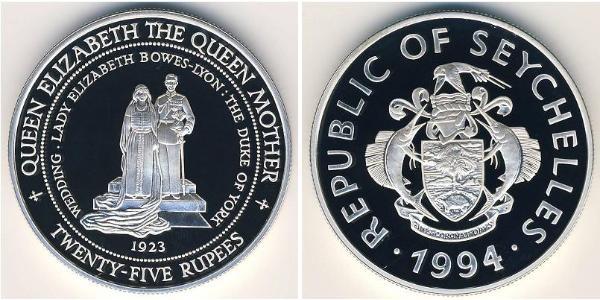 25 Rupee Seychelles Silver 