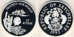 25 Rupee Seychelles 銀 