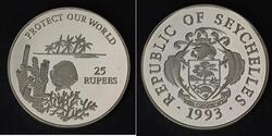 25 Rupee Seychelles 銀 