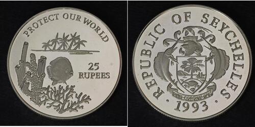 25 Rupee Seychelles 銀 