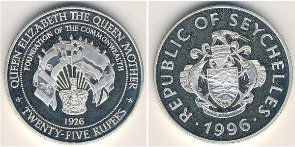 25 Rupee Seychelles 銀 