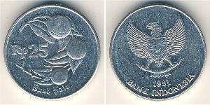 25 Rupiah Indonesia Aluminium 