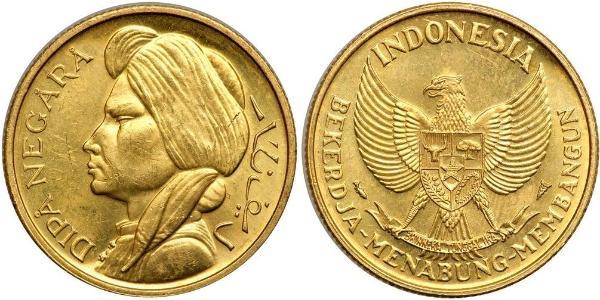25 Rupiah Indonesien Gold 