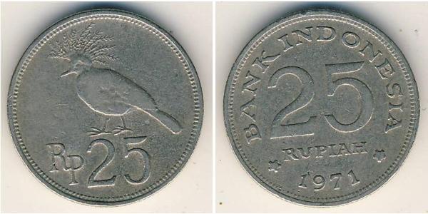 25 Rupiah Indonesia 銅/镍 
