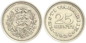 25 Sent Estonia (Republic) Bronzo/Nichel 