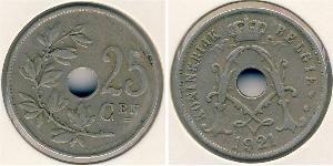 25 Sent Belgien Kupfer/Nickel 