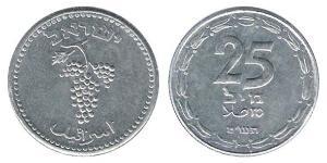 25 Shekel Israele (1948 - ) Alluminio-Magnesio 