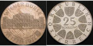 25 Shilling Republic of Austria (1955 - ) Argent 