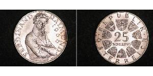 25 Shilling Republic of Austria (1955 - ) Argent 