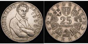 25 Shilling Republic of Austria (1955 - ) Argent 