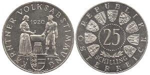 25 Shilling Republic of Austria (1955 - ) Argent 