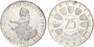 25 Shilling Republic of Austria (1955 - ) Argent 
