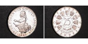 25 Shilling Republic of Austria (1955 - ) Argent 