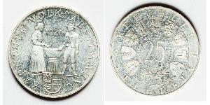 25 Shilling Republic of Austria (1955 - ) Argent 