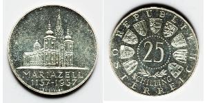 25 Shilling Republic of Austria (1955 - ) Argent 