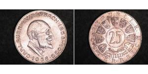 25 Shilling Republic of Austria (1955 - ) Argent Carl Auer von Welsbach