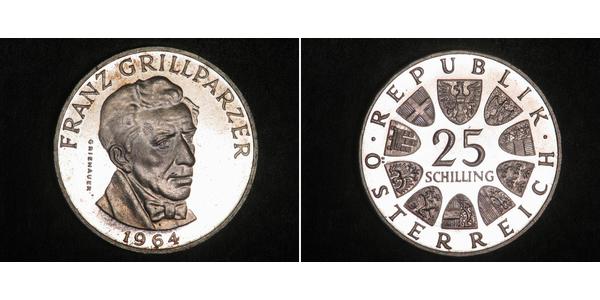 25 Shilling Republic of Austria (1955 - ) Argent 