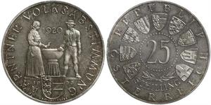 25 Shilling Republic of Austria (1955 - ) Argento 